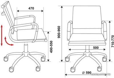Купить кресло бюрократ ch-993-low/black в интернет-магазине X-core.by