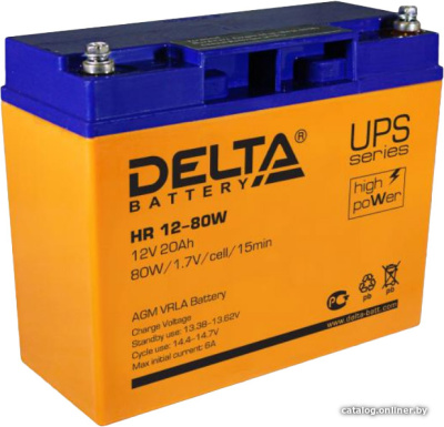 Купить аккумулятор для ибп delta hr 12-80w (12в/20 а·ч) в интернет-магазине X-core.by