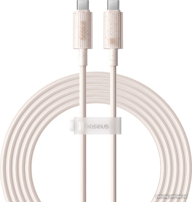 Купить кабель baseus habitat series fast charging cable 100w usb type-c - usb type-c (2 м, бежевый) в интернет-магазине X-core.by