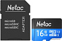 Карта памяти Netac P500 Standard 16GB NT02P500STN-016G-R (с адаптером)