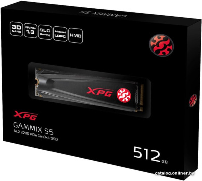 SSD A-Data GAMMIX S5 512GB AGAMMIXS5-512GT-C  купить в интернет-магазине X-core.by