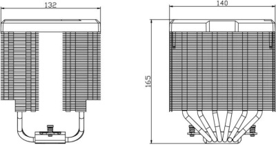Кулер для процессора Thermalright Peerless Assassin 140 Digital (белый)  купить в интернет-магазине X-core.by