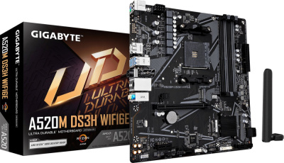 Материнская плата Gigabyte A520M DS3H WiFi6E  купить в интернет-магазине X-core.by