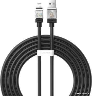 Купить кабель baseus coolplay series fast charging data cable 2.4a usb type-a - lightning (2 м, черный) в интернет-магазине X-core.by