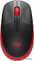 Мышь Logitech M190 (черный/красный)