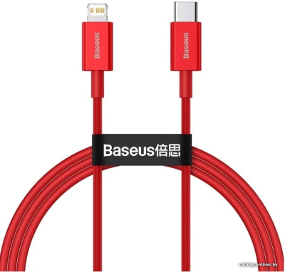 Купить кабель baseus superior type-c - lightning (2 м, красный) в интернет-магазине X-core.by