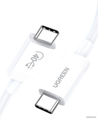 Купить кабель ugreen us506 40113 usb type-c - usb type-c (0/.8 м, белый) в интернет-магазине X-core.by