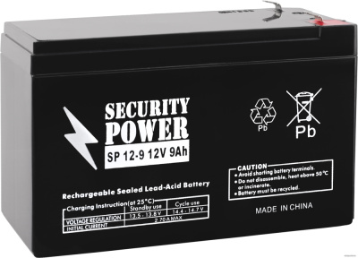 Купить аккумулятор для ибп security power sp 12-9 f1 (12в/9 а·ч) в интернет-магазине X-core.by