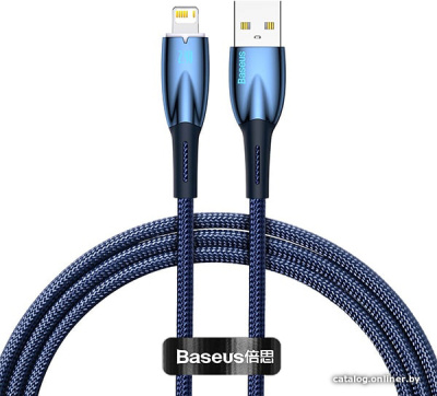 Купить кабель baseus glimmer series fast charging data cable usb type-a - lightning 2.4a cadh000303 (2 м, с в интернет-магазине X-core.by