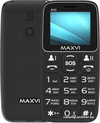 Купить кнопочный телефон maxvi b110 (черный) в интернет-магазине X-core.by