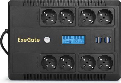 Купить источник бесперебойного питания exegate neo smart lhb-800.lcd.avr.8sh.ch.usb ex293857rus в интернет-магазине X-core.by