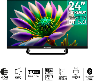 Купить телевизор topdevice frameless neo tdtv24cs04h_bk в интернет-магазине X-core.by