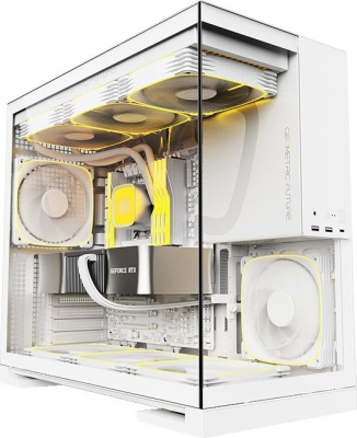 Корпус Geometric Future Model 5 5FAN (белый)  купить в интернет-магазине X-core.by