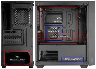 Корпус Ginzzu CL550  купить в интернет-магазине X-core.by
