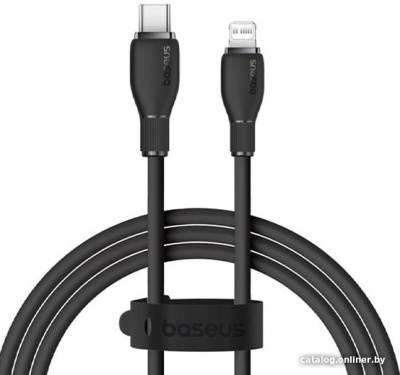 Купить кабель baseus pudding series fast charging usb type-c - lightning (1.2 м, черный) в интернет-магазине X-core.by