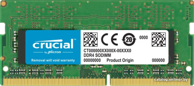Оперативная память Crucial 2GB DDR4 SODIMM PC4-19200 CT2G4SFS624A  купить в интернет-магазине X-core.by