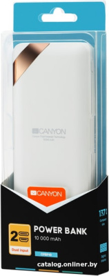 Купить портативное зарядное устройство canyon cne-cpbp10w в интернет-магазине X-core.by