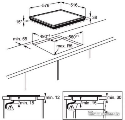 Варочная панель Electrolux EHF16240XK