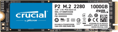 SSD Crucial P2 1TB CT1000P2SSD8  купить в интернет-магазине X-core.by
