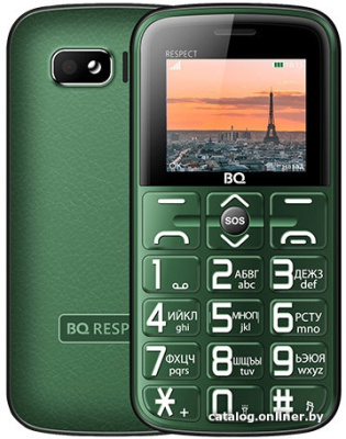 Купить мобильный телефон bq-mobile bq-1851 respect (зеленый) в интернет-магазине X-core.by