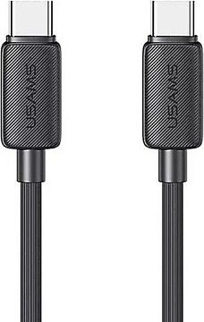 Кабель Usams US-SJ696 USB Type-C - USB Type-C (2 м, черный)
