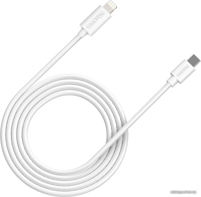 Купить кабель canyon cne-cfi12w usb type-c - lightning (2 м, белый) в интернет-магазине X-core.by