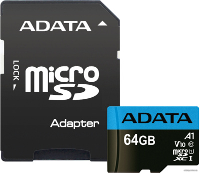Купить карта памяти a-data premier ausdx64guicl10a1-ra1 microsdxc 64gb (с адаптером) в интернет-магазине X-core.by