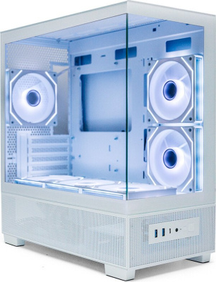 Корпус XASTRA Q500M 6ARGB-C10-UC (белый)  купить в интернет-магазине X-core.by