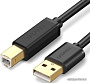 Кабель Ugreen US115 10495 USB Type-A - USB Type-B (3 м, черный)