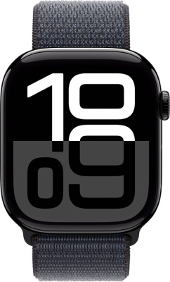 Купить умные часы apple watch series 10 46 мм (алюминиевый корпус, черный/темно-серый, нейлоновый ремешок) в интернет-магазине X-core.by