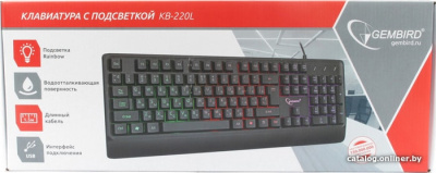 Купить клавиатура gembird kb-220l в интернет-магазине X-core.by