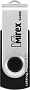 USB Flash Mirex Swivel Rubber 64GB (черный/серебристый)