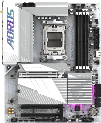 Материнская плата Gigabyte B650E Aorus Elite X AX ICE  купить в интернет-магазине X-core.by
