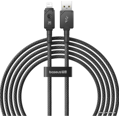 Купить кабель baseus unbreakable series usb type-a - lightning (2 м, черный) в интернет-магазине X-core.by