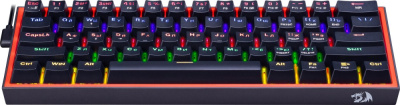 Купить клавиатура redragon fizz (redragon red, черный/красный) в интернет-магазине X-core.by
