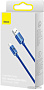 Кабель Baseus Crystal Shine USB Type-A - USB Type-C (2 м, синий)