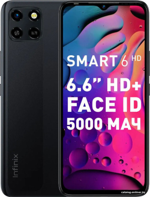 Купить смартфон infinix smart 6 hd 2gb/32gb (черный) в интернет-магазине X-core.by
