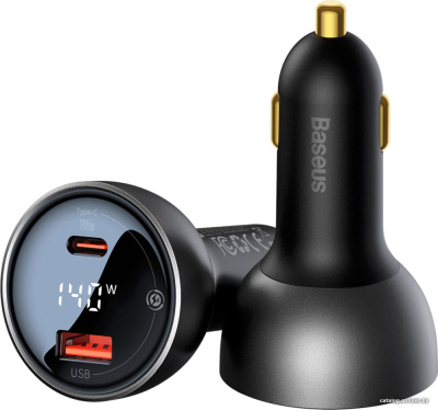 Купить автомобильное зарядное baseus digital display pd3.1 dual fast charger u+с 140w set cgzx070001 в интернет-магазине X-core.by