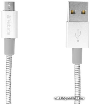 Купить кабель verbatim usb-a – micro-usb 1 м (серебристый) 48862 в интернет-магазине X-core.by
