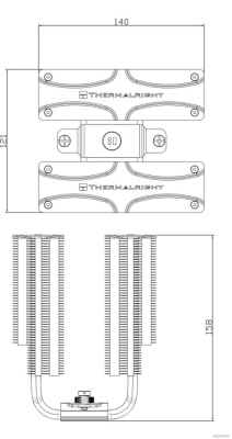 Кулер для процессора Thermalright Frost Commander 140 Black  купить в интернет-магазине X-core.by