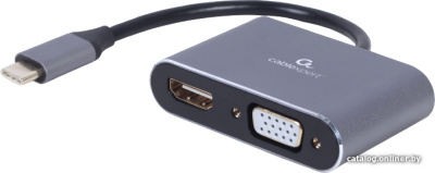 Купить кабель cablexpert usb type-c - vga/hdmi a-usb3c-hdmivga-01 (0.15 м, фиолетовый) в интернет-магазине X-core.by