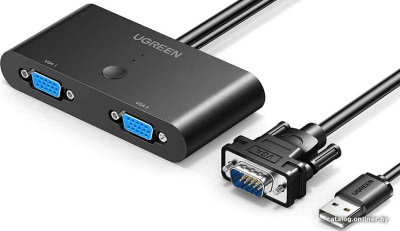 Купить адаптер ugreen mm126 30711 2xvga - vga/usb (1 м, черный) в интернет-магазине X-core.by