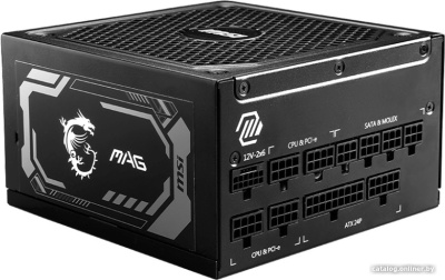 Блок питания MSI MAG A1250GL PCIE5  купить в интернет-магазине X-core.by
