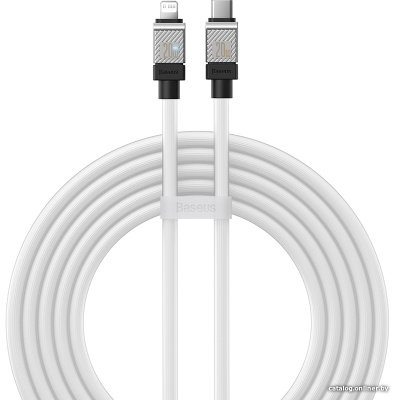 Купить кабель baseus coolplay series usb type-c - lightning (2 м, белый) в интернет-магазине X-core.by