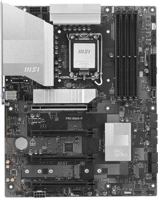 Материнская плата MSI Pro B860-P  купить в интернет-магазине X-core.by