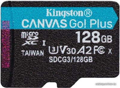 Купить карта памяти kingston canvas go! plus microsdxc 128gb в интернет-магазине X-core.by
