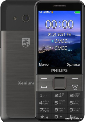 Купить мобильный телефон philips xenium e590 (черный) в интернет-магазине X-core.by