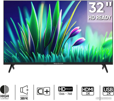 Купить телевизор topdevice frameless tdtv32cn04h_bk в интернет-магазине X-core.by