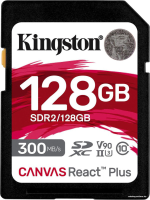 Купить карта памяти kingston canvas react plus sdxc 128gb в интернет-магазине X-core.by