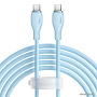 Кабель Baseus Pudding Series USB Type-C - USB Type-C (2 м, голубой)